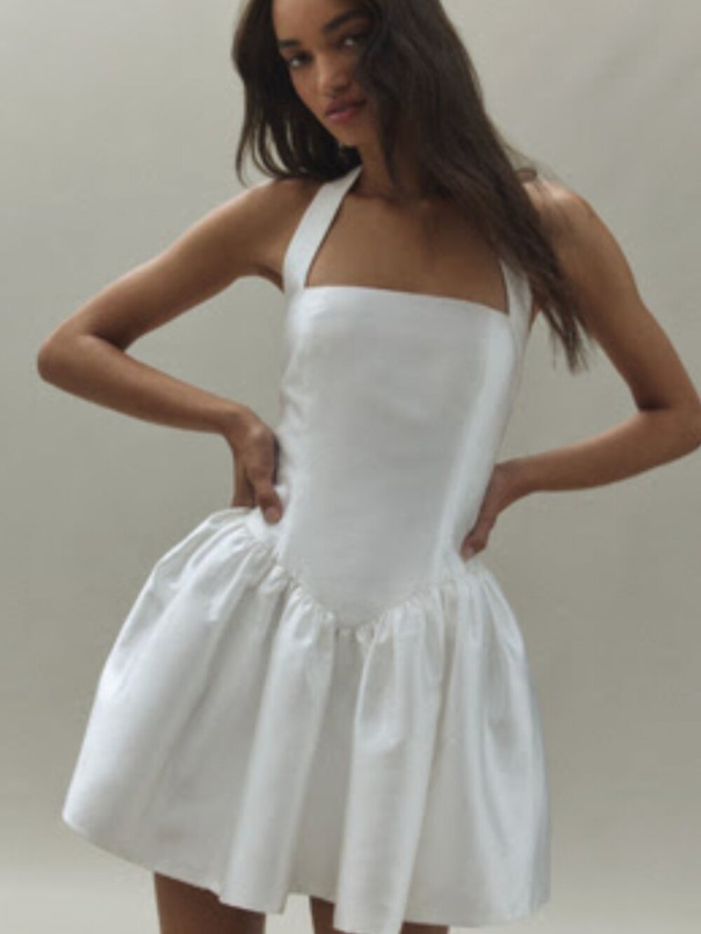 Anthropologie Mare Mare Drop-Waist Fit & Flare Mini Dress - Bridal Mini Dress